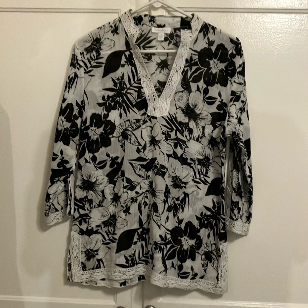 Charter Club cotton blouse size 10